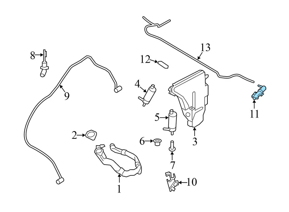 2010-2015 BMW 740I - LEFT Headlight Washer Sprayer JET 7178743 - Изображение 3 из 4