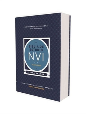 Nvi, Biblia de Estudio Actualizada, Revisi�n 2022, Letra Grande, Tapa Dura, Inte