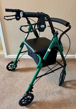 Days Lightweight 100 Series Folding 4 Wheel Rollator Walker Green SO45 or ME10