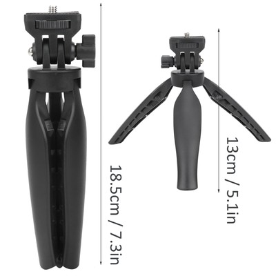 1/4in Desk Tripod Mobile Phone Holder MultiFunction Mini Supplies Camera Vid Fit