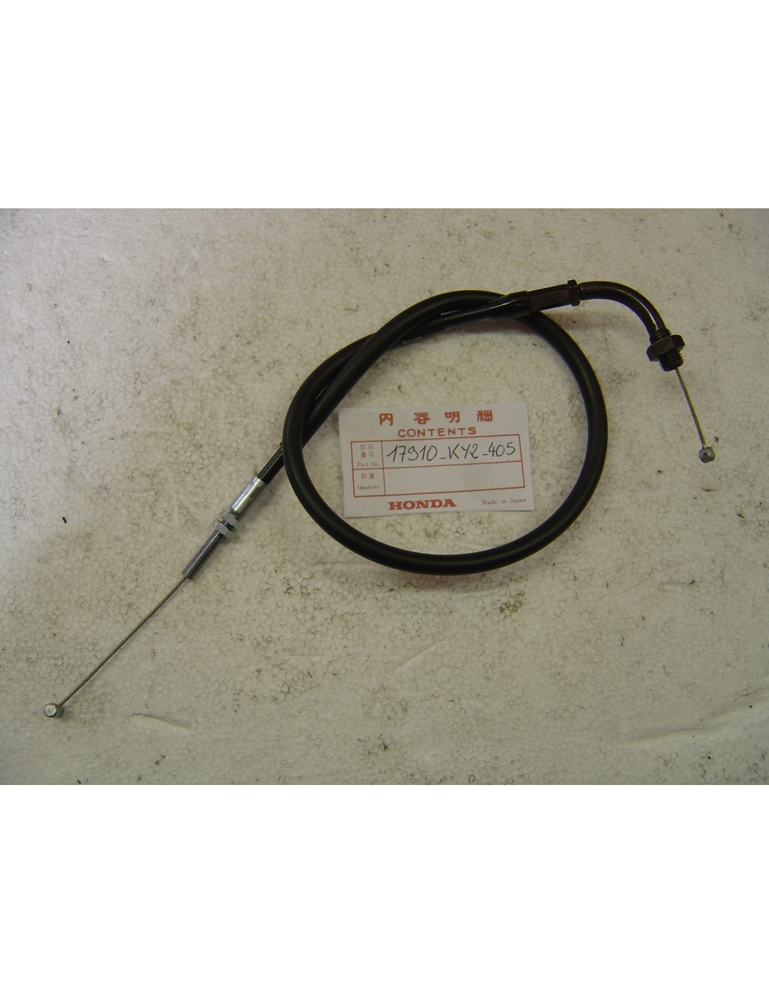 Câble de gaz Honda 17910-KY2-405 haute précision en acier tressé