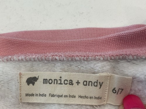 MONICA & ANDY Disney Pink & White Sweatshirt/Pants. Girls Size 6/7. Excel Cond. - Picture 3 of 8