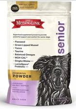 New The Missing Link Senior Dog Superfood Supplement Powder 1lb Free Shipping