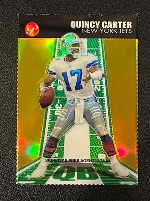 Quincy Carter 2004 Topps Pristine Gold Refractor Deckle Edge /99 Cowboys