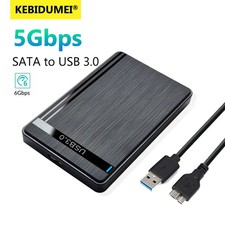 2.5" HDD Enclosure SATA to USB 3.0 External Mobile Hard Drive Case for Laptop PC