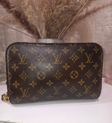 Louis Vuitton Orsay Clutch Brown Leather