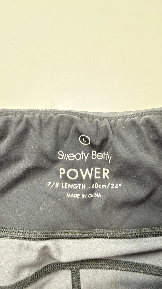 Leggings Sweaty Betty Power para mujer grandes negros grises camuflados longitud 7/8 yoga correr Foto 3 de 4