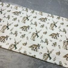 Eddie Bauer Home Flannel Pillowcase (1) King Size Woodland Friends 100% Cotton