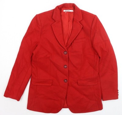 Alice Collins Damen rotes Sakko Blazer Größe 10 geknöpft