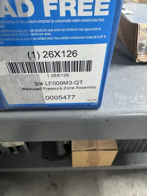 #ad Watts 3 4 in Reduced Pressure Zone Assembly LF009M3 QT Backflow Preventer $317.50