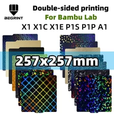  Double Side Build Plate 257x 257MM For Bambu Lab A1 X1 X1C P1