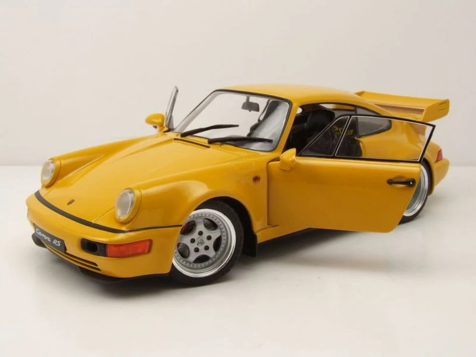 Porsche 911 (964) Carrera 3.8 RS 1990 gelb Modellauto 1:18 Solido - Bild 4 von 4