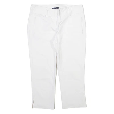 TOMMY HILFIGER Shorts Casual Femme Blanc Slim Trois Quarts M W30 - Photo 1/4