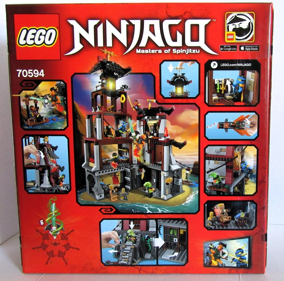 Lego NINJAGO 70594 ~ THE LIGHTHOUSE SEIGE ~ снятый с производства NISB Light Brick Sky Pirate - Изображение 2 из 4