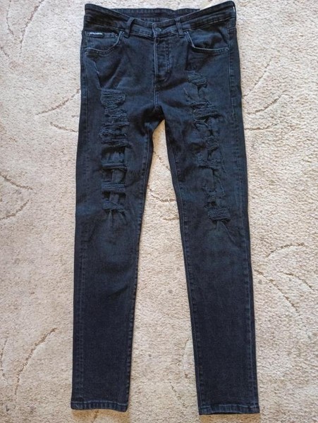 Men Dolce & Gabbana Jeans Black Cotton 34 #3D1X