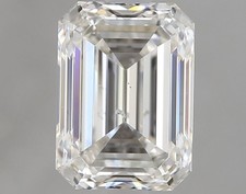 Cert. GIA 1.53 CT Emerald Cut Natural Mined Diamond Loose I color SI2 clarity 3628.24 per carat