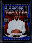 2024 Panini Prizm Black Basketball Blue Ice LeBron James #7 PSA 9