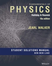 Fundamentals of Physics, 10e Student Solutions Manual - paperback Halliday, ...