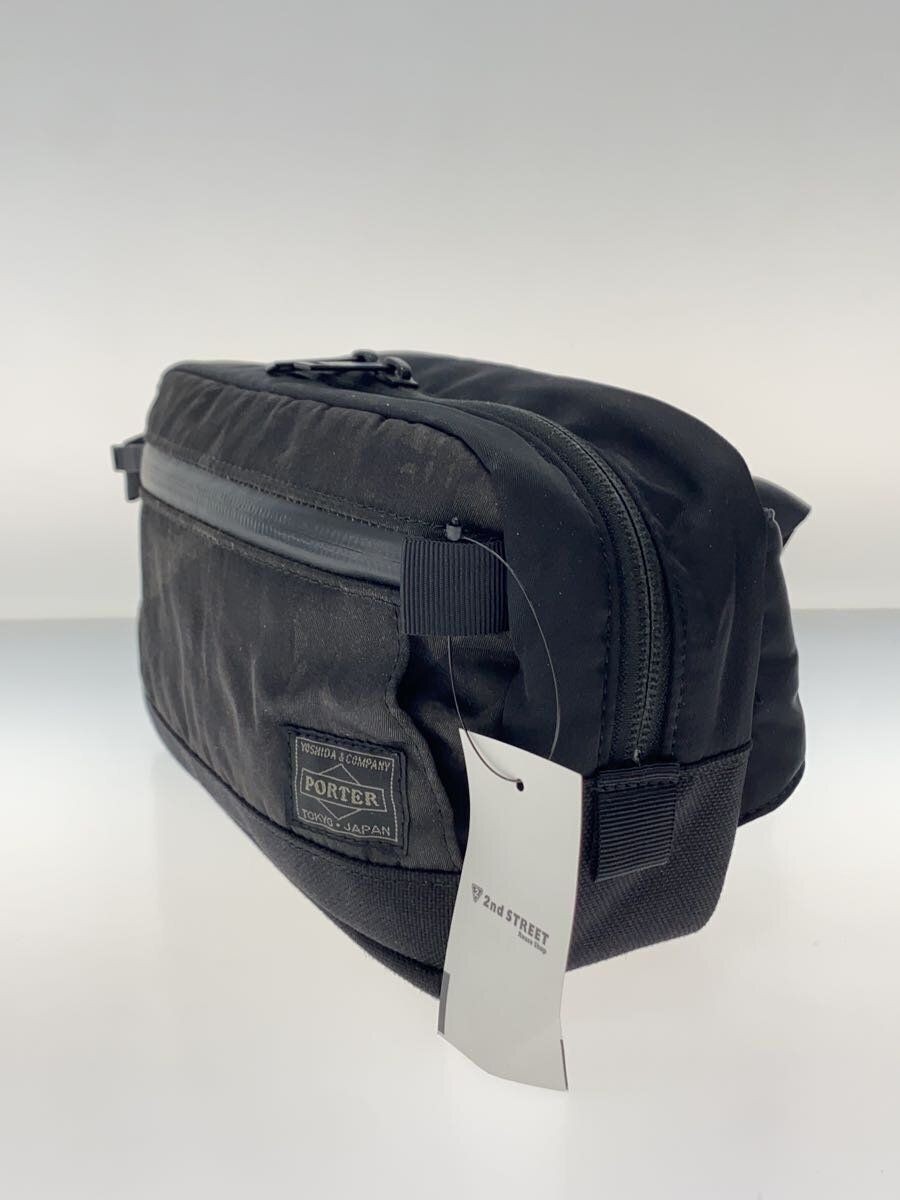 Yoshida waist bag -- Black plain 659-05147 PORTER DARK