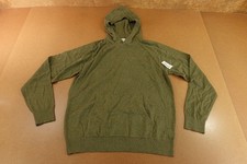Old Navy Mens Large Olive Green Classic Ribbed Hem Winter Pullover Hoodie NWT