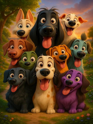 AWUJON Diamond Painting Kits for Adults, Dog 5D Art Full