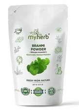MYHERB Organic Brahmi Powder 227 g – Pack of 1 | Ayurvedic Herbal Care