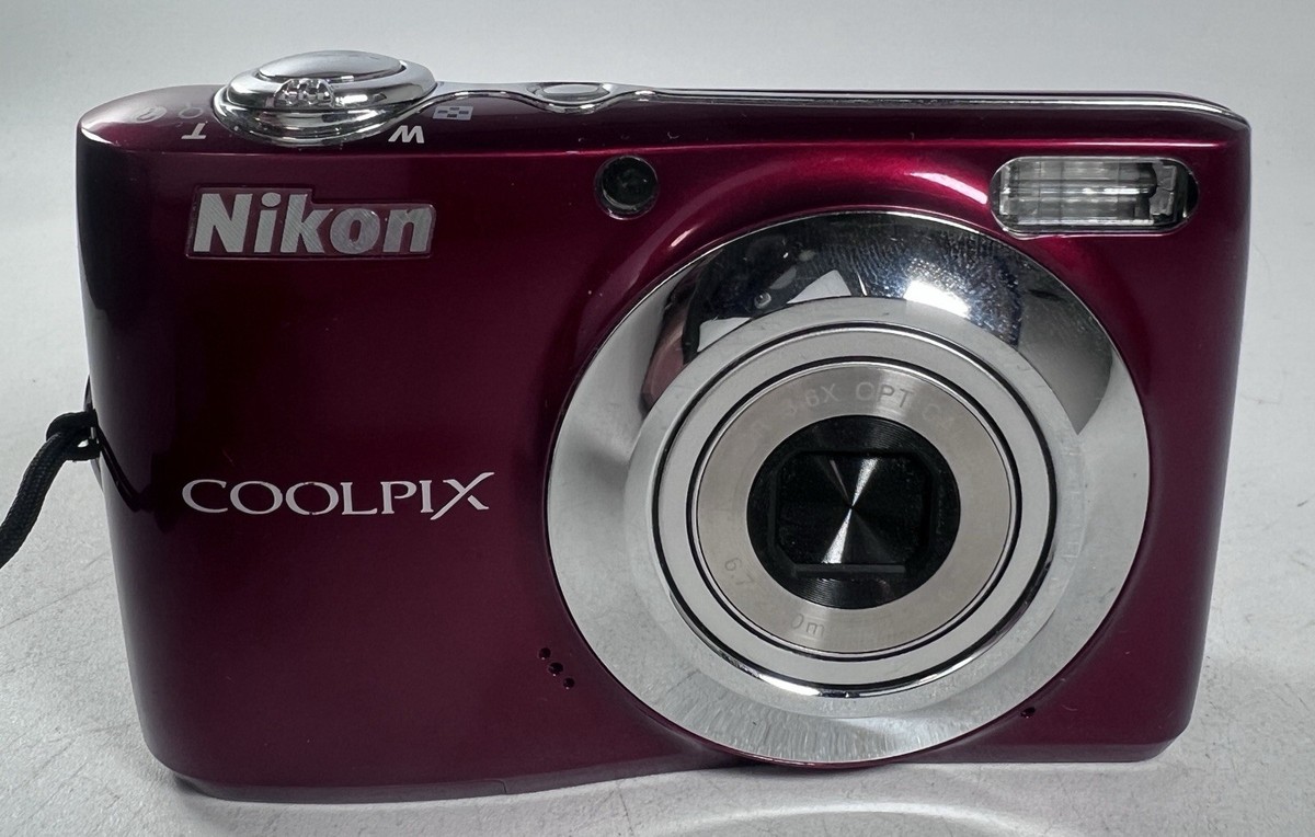 NIKON COOLPIX L22 Digital Camera Red Spares Repairs/parts Only | eBay
