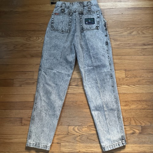 Vintage 90s Jordache Basic Black Acid Wash Jeans Size 30x32 Mens Tapered Retro - Picture 5 of 6