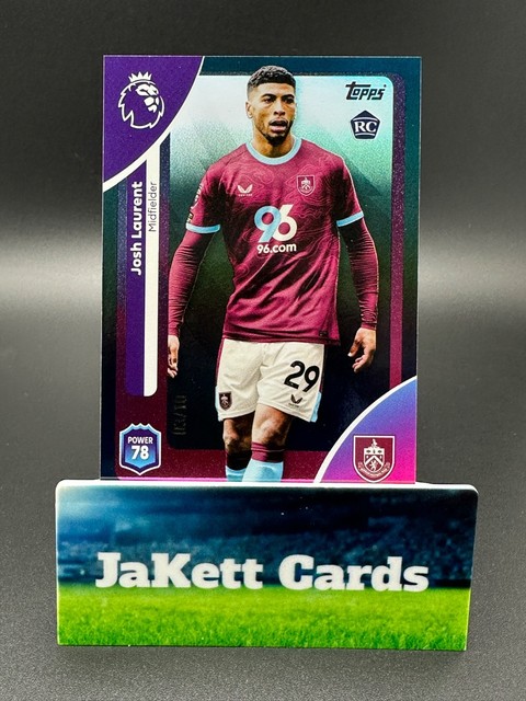 2025-26 Topps Premier League EPL - Josh Laurent #313 Black Rainbow RC /10 SP