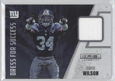 2012 Rookies & Stars Longevity Dress for Success Materials David Wilson #9 0a6