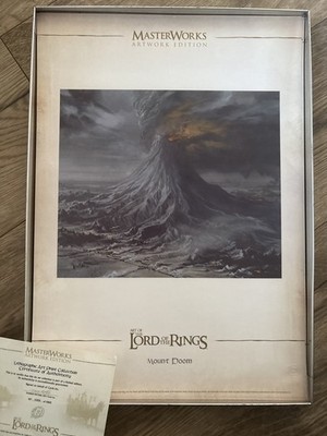 Herr der Ringe Konzept Kunstdruck selten Reittier Dom Jeremy Bennett LOTR 