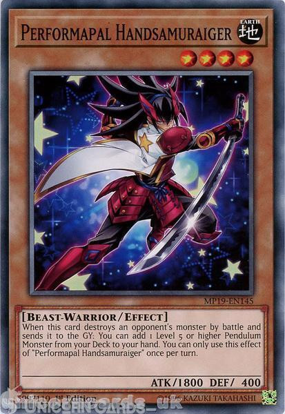 MP19-EN145 Performapal Handsamuraiger Common 1st Edition Mint YuGiOh Card