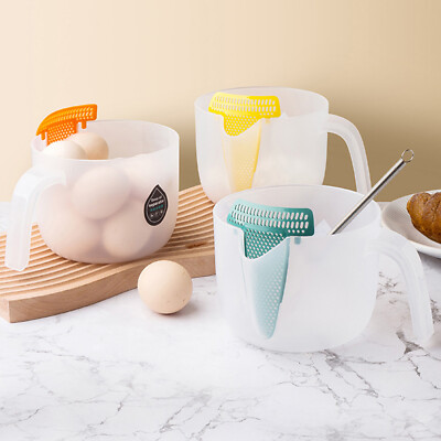 #ad 1Pcs Washer Filter Filtration Measuring Cup Delicate Rice Washing Tool Exactly $16.82