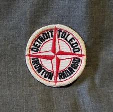 LMH Patch DETROIT TOLEDO & IRONTON Railroad DTI DT&I Star & Circle Red Logo 2"