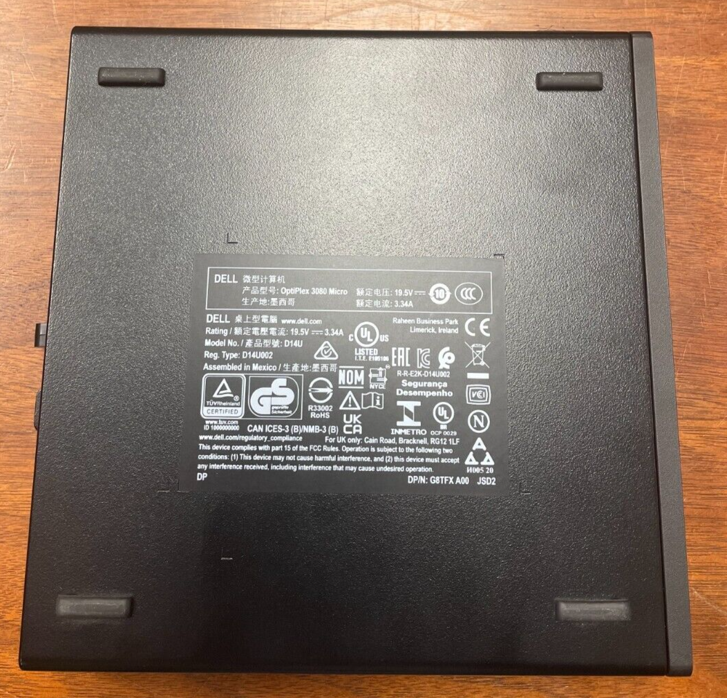 Windowsデスクトップ DELL Optiplex 3060 Micro i5-8500T 256 GB Amazon.com: Dell OptiPlex 3060 Tiny Computer Micro Tower PC
