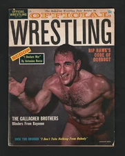 February 1964 Official Wrestling Magazine – Antonio Rocca Cover  A4723