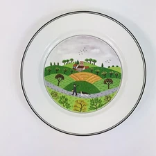 Villeroy & Boch Naif Country Yard 8.25” Desert Plate Gerard Laplau Excellent