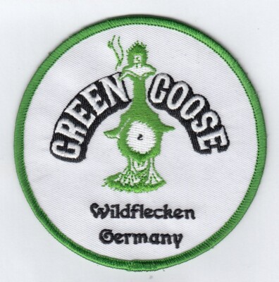 Green Goose- Wildflecken   4''  embroidered patch