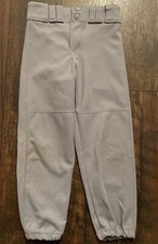 Reebok Youth Small Gray Athletic School Team Sports Pants Football Baseball