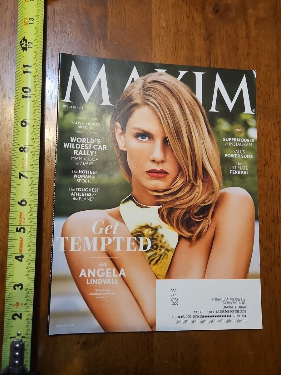 MAXIM MAGAZINE OCTOBER 2014 ANGELA LINDVALL | eBay