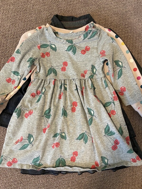 Lot Of 5 Girls Dresses/ Gap, Esprit, Carters. 3 Years