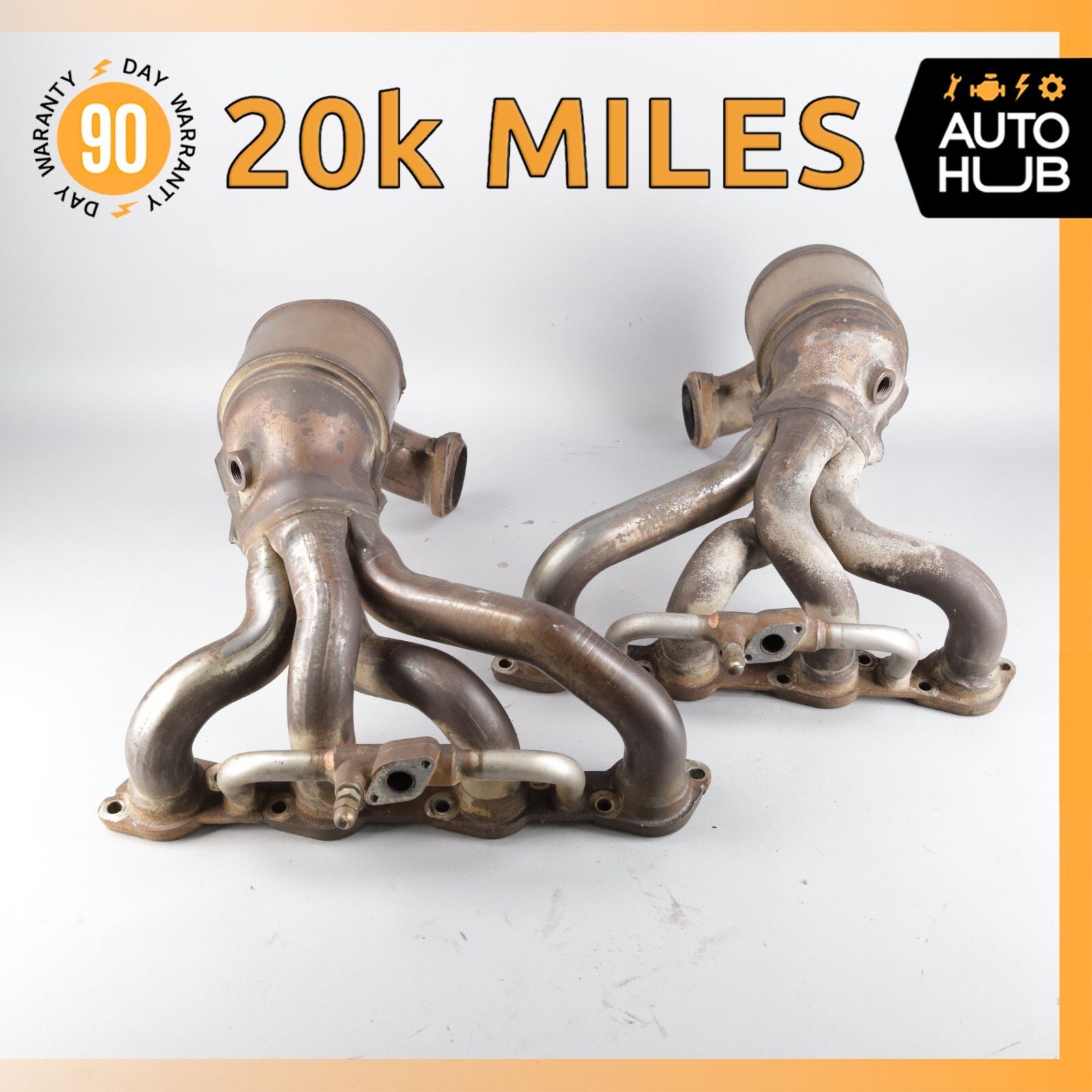 02-07 Maserati M138 4200 Coupe Exhaust Manifold Left and Right Side Set OEM 20k