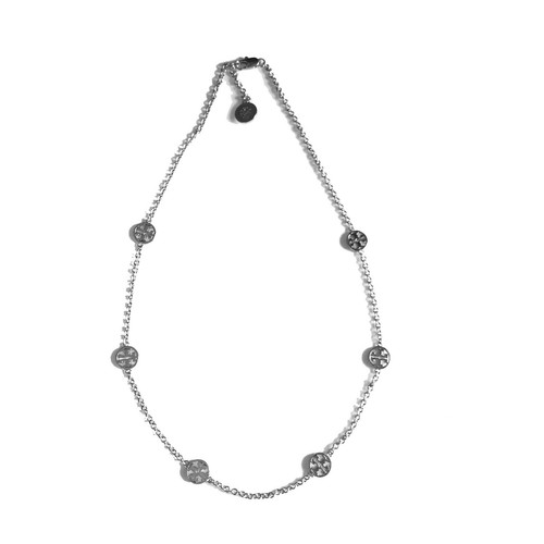 SILVER Delicate Logo Necklace 
