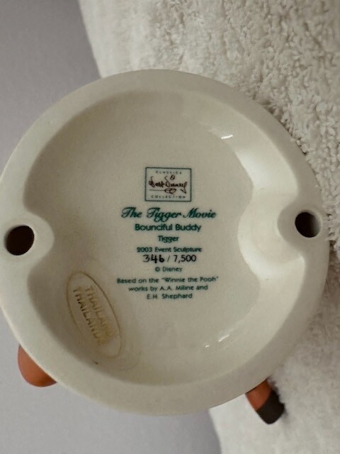 Disney WDCC Tigger Movie Tigger "Bounciful Buddy" Limited Edition  #346/7,500