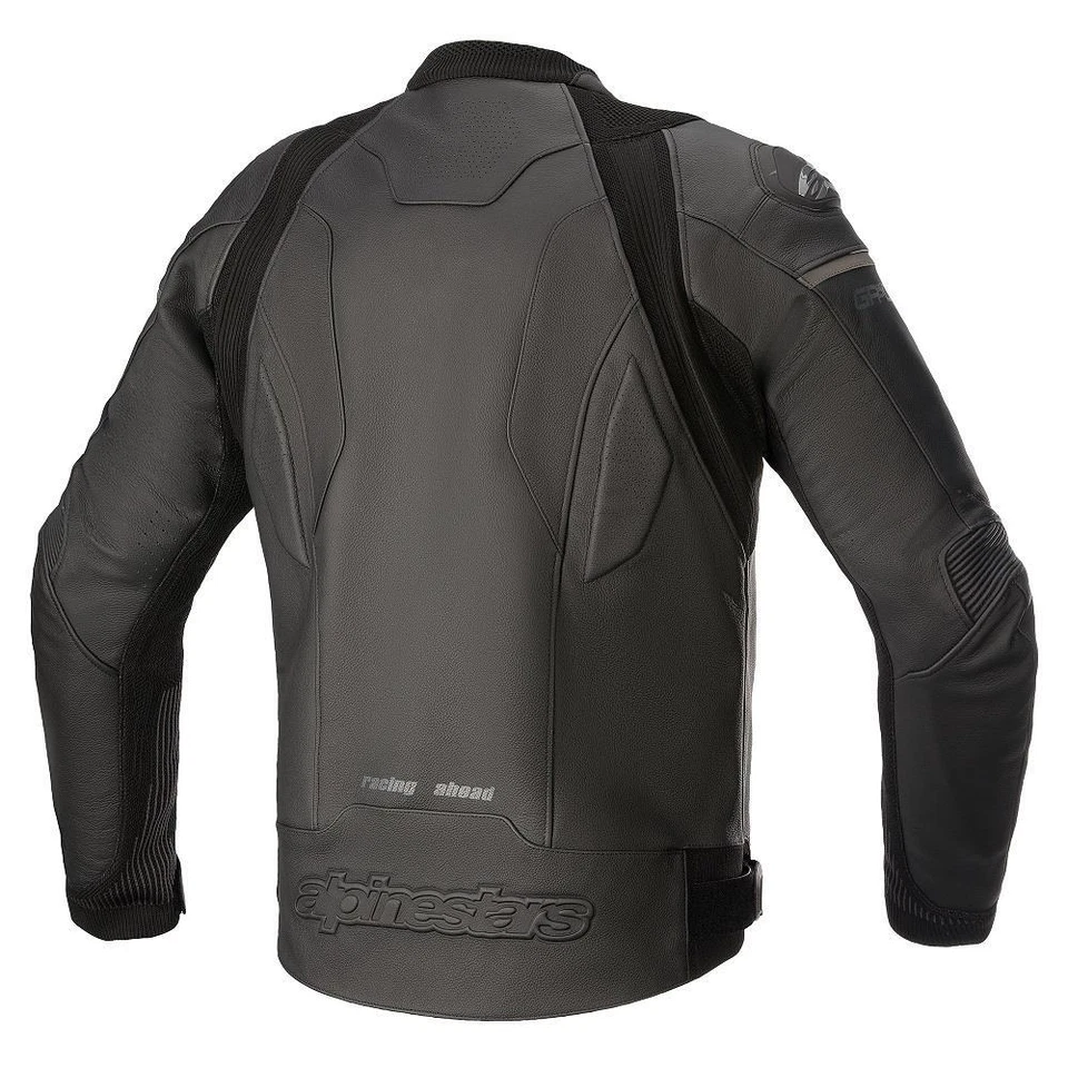 Alpinestars GP-Plus R v3 Rideknit Leather Motorcycle Jacket Racing Sports Black - Image 2 of 3