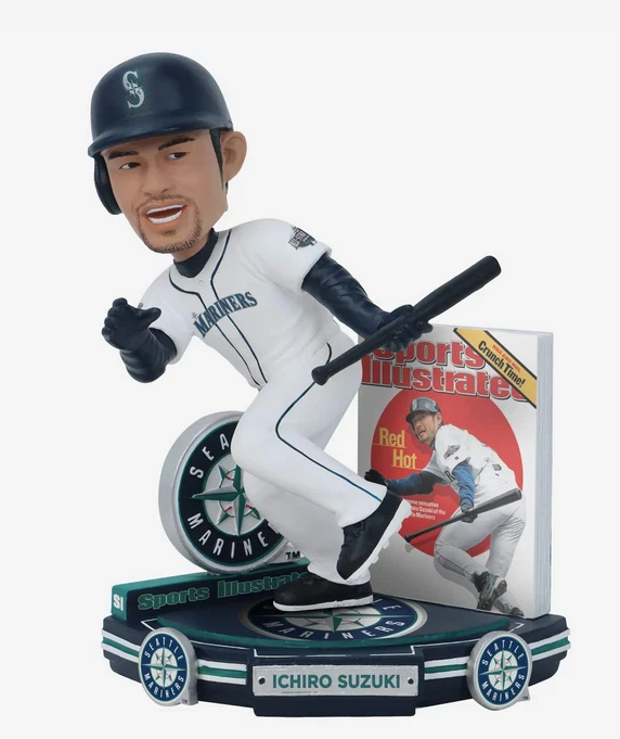 Ichiro Suzuki Seattle Mariners Sports Illustrated Cubierta Bobblehead Edición Limitada de 100 Foto 3 de 4