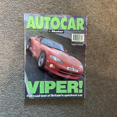 Autocar Magazine - 28th April 1993 - VIPER