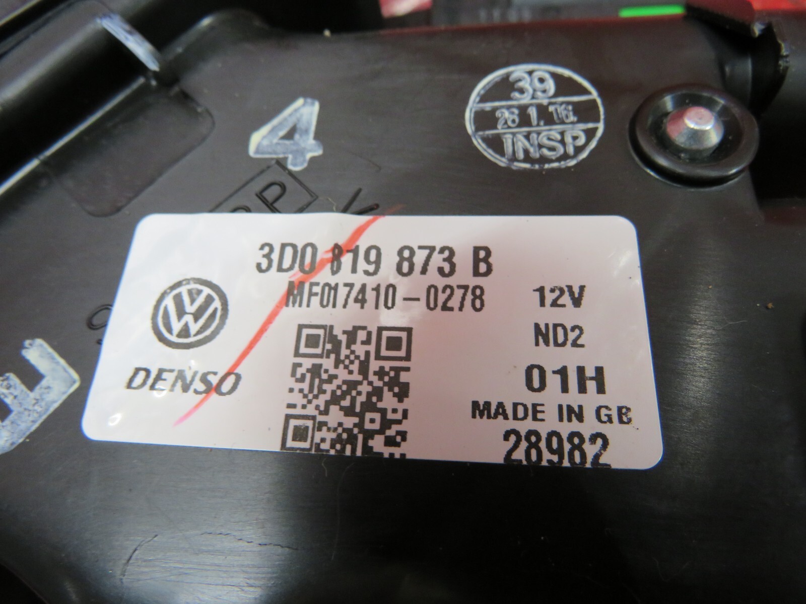 2006 BENTLEY FLYING SPUR FRONTLEFT UNDER SEAT WARMER