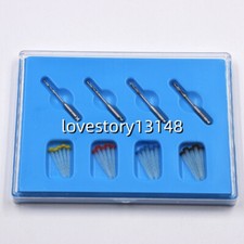 20 Pcs Dental Endo Refill Resin Fiber Post Straight Screw Thread Posts+4 Drills