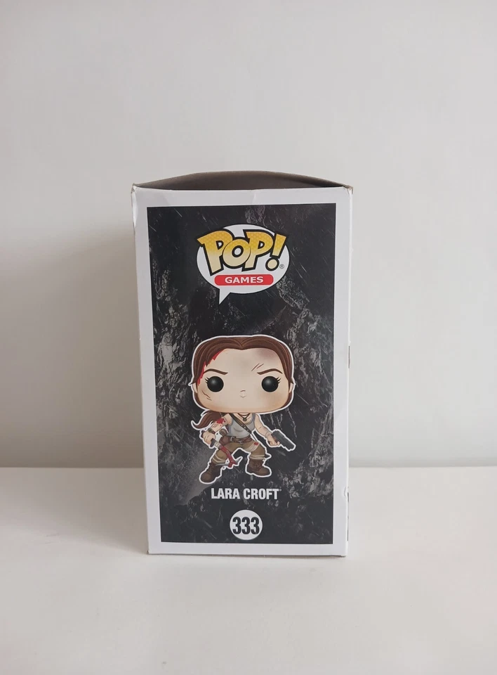 2018 Lara Croft Funko Pop #333, Tomb Raider Games Vinyl Figure Used Foto 3 de 4